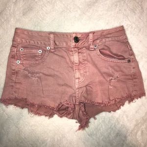 Mid-rise American Eagle jean shorts